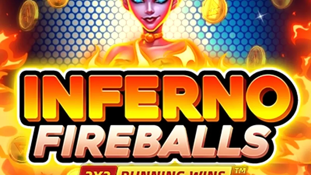 Ang mainit at makulay na interface ng Inferno Fireballs slot game.