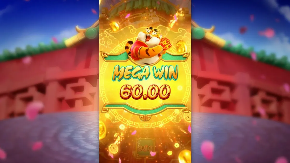 Isang masayang paglalarawan ng Fortune Tiger slot na may temang gintong tigre at mga simbolo ng kayamanan.