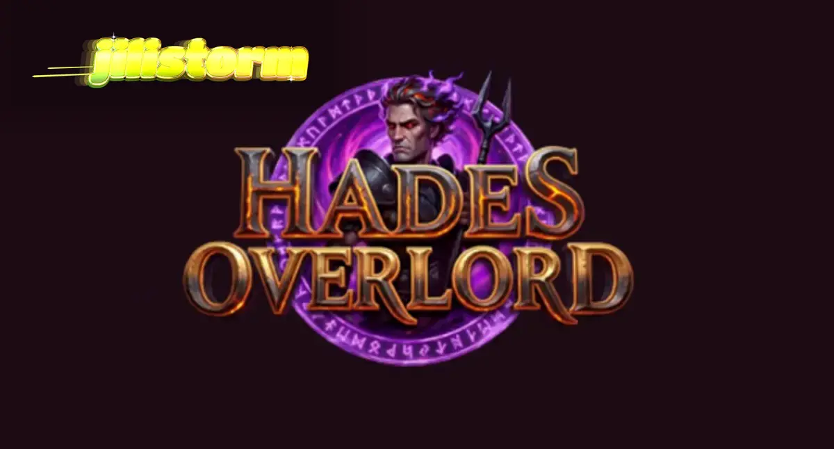 Isang madilim at cinematic na eksena mula sa Hades Overlord slot na nagpapakita ng underworld at apoy.